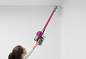 The Dyson Dyson V7 Motorhead cordless vacuum cleaner. Double-edge cleaner head. Removes dirt and grime in a single action. It’s the only vacuum cleaner to combine powerful suction and a wet wipe.