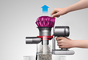 The Dyson V7 Motorhead cordless vacuum has Hygienic dirt ejector. Hygienically drive out trapped dust and debris in single action. There’s no need to touch the dirt.