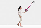The Dyson V6 Motorhead cordless vacuum cleaner. Balanced for cleaning up top, down below and in between.