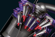 The Dyson Cinetic Animal canister vacuum cleaner. Dyson Cinetic™ science. They are so efficient there are no filters to wash or replace, no buying of bags and no loss of suction.