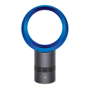 Dyson AM06 10 inch bladeless desk fan in iron and blue colorway