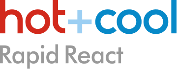 Dyson Hot+Cool Rapid React logo.