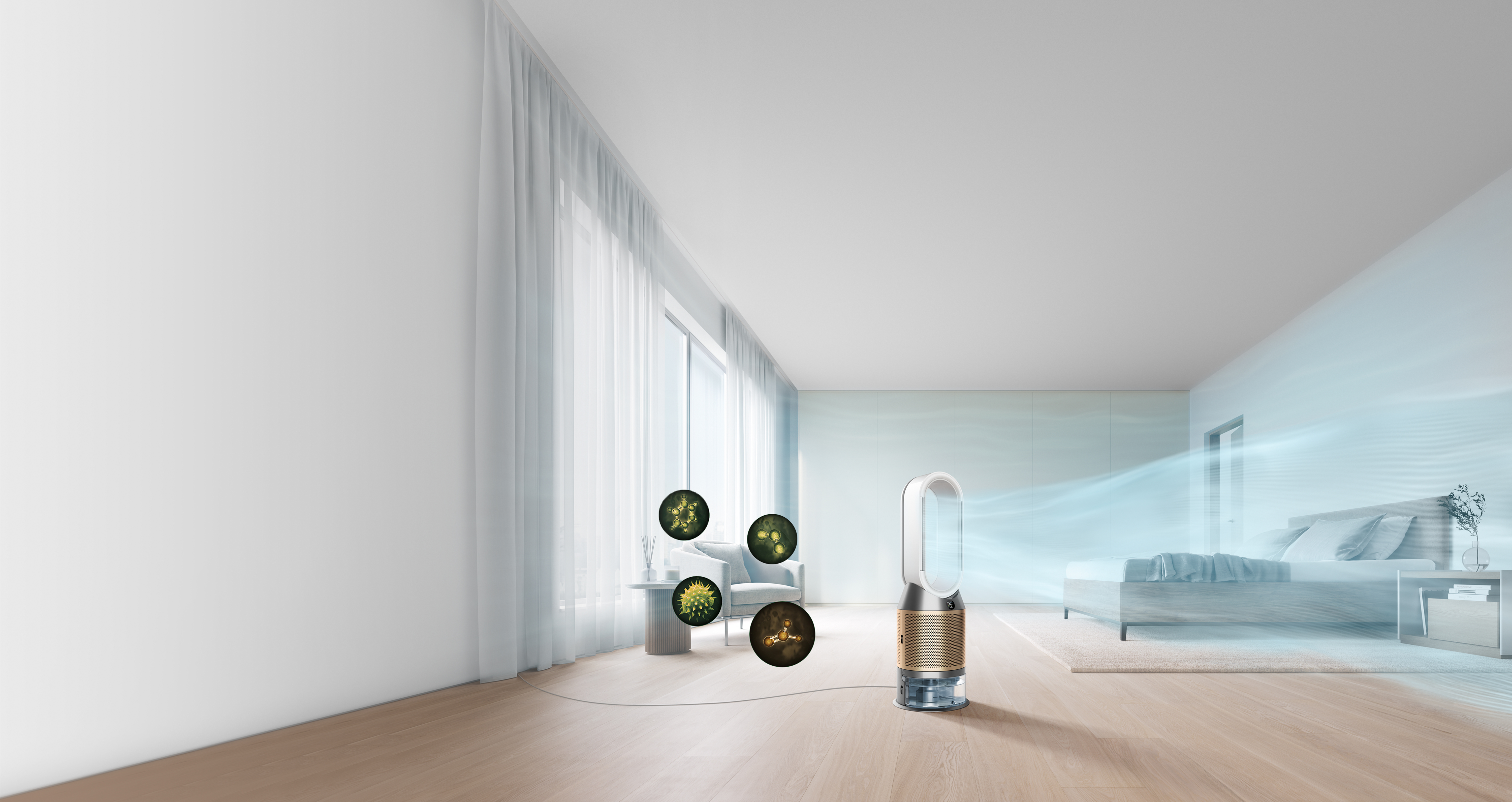 Dyson Purifier Big+Quiet Formaldehyde in a large space.
