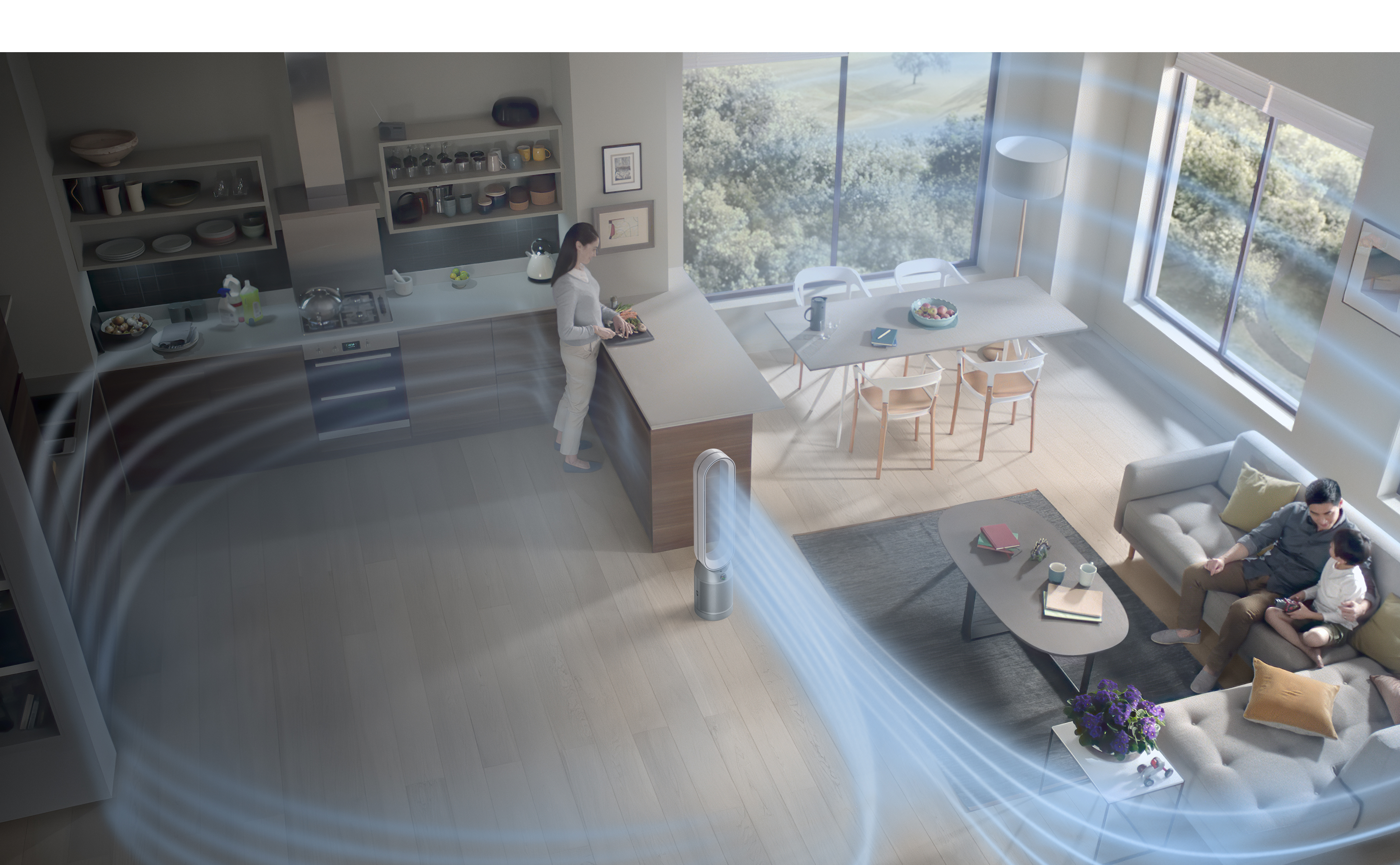 Dyson Purifier Cool formaldehyde purifying a large living space
